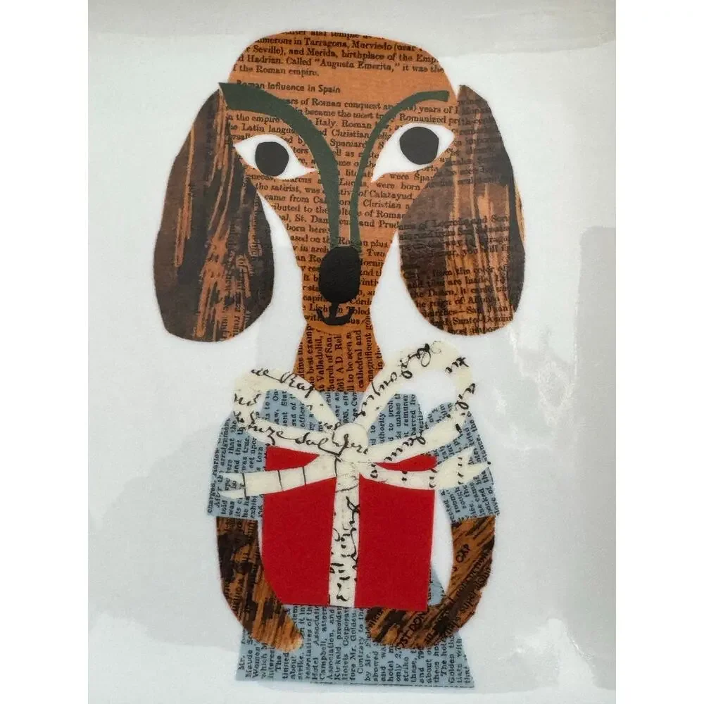Denise Fiedler Pottery Barn Square Dachshund Trinket Dish